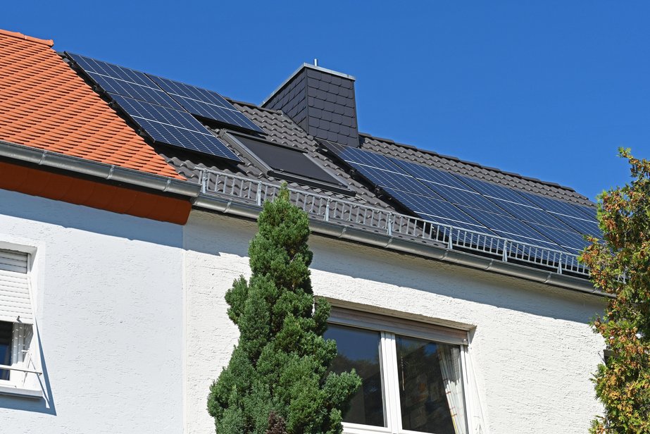 Photovoltaikanlage auf einem Dach Photovoltaikanlage auf einem Dach